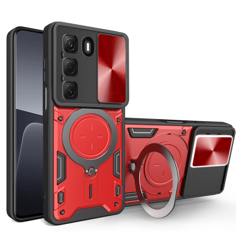 CD Texture Sliding Camshield Magnetic Holder Phone Case, For Infinix Hot 50 4G, For Infinix Note 40 5G, For Infinix Smart 8 Plus, For Infinix GT 20 Pro, For Infinix Hot 40i / Smart 8, For Infinix Note 30 4G/5G, For Infinix Note 30 Pro 4G               ...