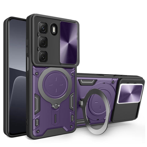 CD Texture Sliding Camshield Magnetic Holder Phone Case, For Infinix Hot 50 4G, For Infinix Note 40 5G, For Infinix Smart 8 Plus, For Infinix GT 20 Pro, For Infinix Hot 40i / Smart 8, For Infinix Note 30 4G/5G, For Infinix Note 30 Pro 4G               ...