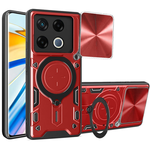 CD Texture Sliding Camshield Magnetic Holder Phone Case, For Infinix Hot 50 4G, For Infinix Note 40 5G, For Infinix Smart 8 Plus, For Infinix GT 20 Pro, For Infinix Hot 40i / Smart 8, For Infinix Note 30 4G/5G, For Infinix Note 30 Pro 4G               ...