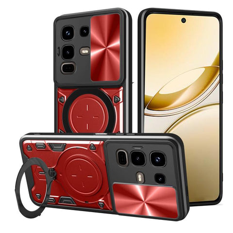 CD Texture Sliding Camshield Magnetic Holder Phone Case, For Infinix Hot 70 5G, For Infinix Note 60 Ultra 5G, For Infinix Note Edge 5G, For Infinix Note 60 Pro 5G, For Infinix GT 30 Pro, For Infinix Note 50s, For Infinix Note 50x                       ...