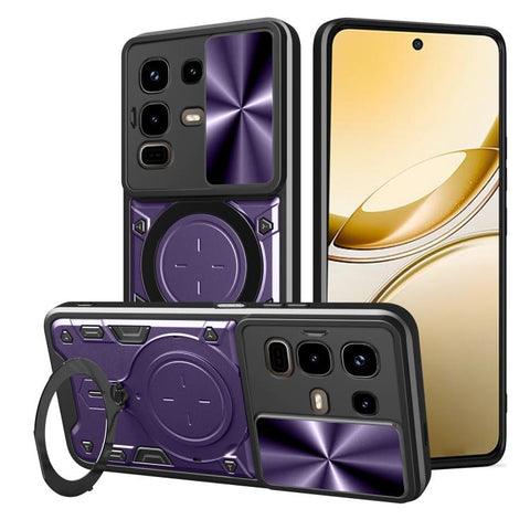 CD Texture Sliding Camshield Magnetic Holder Phone Case, For Infinix Hot 70 5G, For Infinix Note 60 Ultra 5G, For Infinix Note Edge 5G, For Infinix Note 60 Pro 5G, For Infinix GT 30 Pro, For Infinix Note 50s, For Infinix Note 50x                       ...