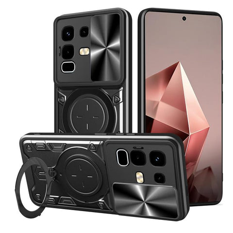 CD Texture Sliding Camshield Magnetic Holder Phone Case, For Infinix Hot 70 5G, For Infinix Note 60 Ultra 5G, For Infinix Note Edge 5G, For Infinix Note 60 Pro 5G, For Infinix GT 30 Pro, For Infinix Note 50s, For Infinix Note 50x                       ...