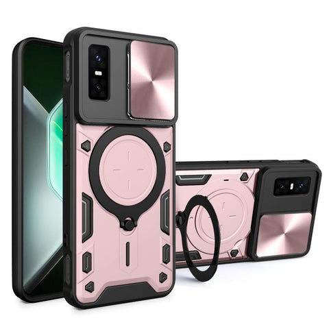 CD Texture Sliding Camshield Magnetic Holder Phone Case, For Infinix Hot 70 5G, For Infinix Note 60 Ultra 5G, For Infinix Note Edge 5G, For Infinix Note 60 Pro 5G, For Infinix GT 30 Pro, For Infinix Note 50s, For Infinix Note 50x                       ...