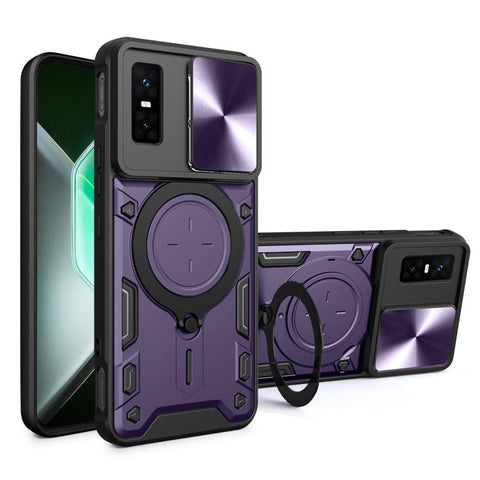 CD Texture Sliding Camshield Magnetic Holder Phone Case, For Infinix Hot 70 5G, For Infinix Note 60 Ultra 5G, For Infinix Note Edge 5G, For Infinix Note 60 Pro 5G, For Infinix GT 30 Pro, For Infinix Note 50s, For Infinix Note 50x                       ...
