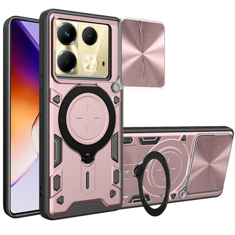 CD Texture Sliding Camshield Magnetic Holder Phone Case, For Infinix Hot 50 4G, For Infinix Note 40 5G, For Infinix Smart 8 Plus, For Infinix GT 20 Pro, For Infinix Hot 40i / Smart 8, For Infinix Note 30 4G/5G, For Infinix Note 30 Pro 4G               ...