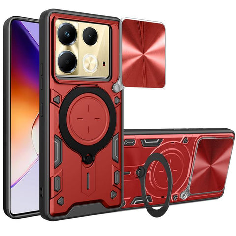 CD Texture Sliding Camshield Magnetic Holder Phone Case, For Infinix Hot 50 4G, For Infinix Note 40 5G, For Infinix Smart 8 Plus, For Infinix GT 20 Pro, For Infinix Hot 40i / Smart 8, For Infinix Note 30 4G/5G, For Infinix Note 30 Pro 4G               ...