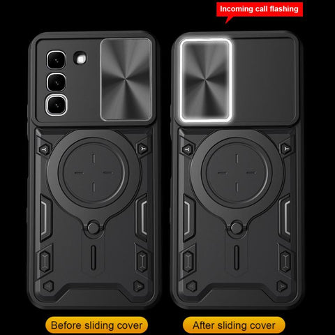 CD Texture Sliding Camshield Magnetic Holder Phone Case, For Infinix Hot 70 5G, For Infinix Note 60 Ultra 5G, For Infinix Note Edge 5G, For Infinix Note 60 Pro 5G, For Infinix GT 30 Pro, For Infinix Note 50s, For Infinix Note 50x                       ...