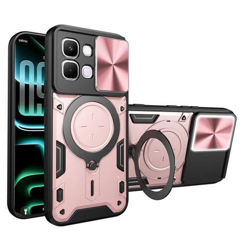 CD Texture Sliding Camshield Magnetic Holder Phone Case, For Infinix Hot 70 5G, For Infinix Note 60 Ultra 5G, For Infinix Note Edge 5G, For Infinix Note 60 Pro 5G, For Infinix GT 30 Pro, For Infinix Note 50s, For Infinix Note 50x                       ...