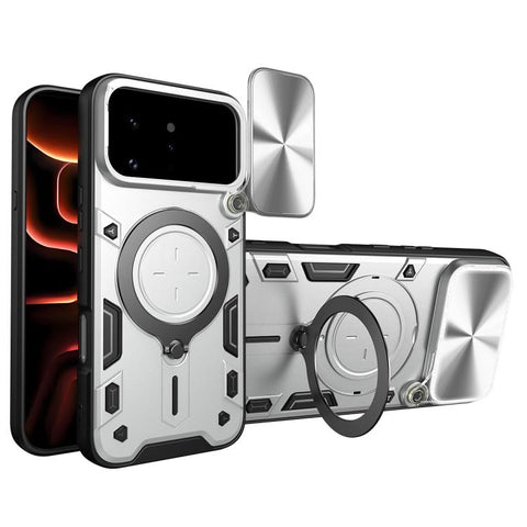 CD Texture Sliding Camshield Magnetic Holder Phone Case, For Infinix Hot 70 5G, For Infinix Note 60 Ultra 5G, For Infinix Note Edge 5G, For Infinix Note 60 Pro 5G, For Infinix GT 30 Pro, For Infinix Note 50s, For Infinix Note 50x                       ...