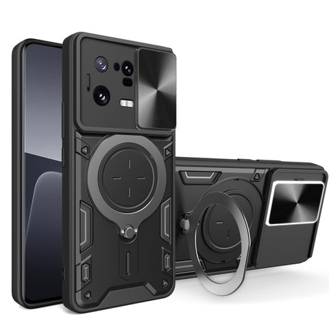 CD Texture Sliding Camshield Magnetic Holder Phone Case, For Xiaomi Redmi Note 12S 4G, For Xiaomi Redmi Note 12 4G, For Xiaomi Redmi Note 12 Pro 5G, For Xiaomi Redmi 12C, For Xiaomi 13 Lite / Civi 2 5G, For Xiaomi 13 Pro, For Xiaomi 13                 ...