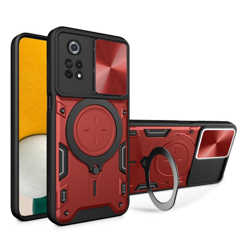 CD Texture Sliding Camshield Magnetic Holder Phone Case, For Xiaomi Poco M5 5G, For Xiaomi Redmi A1 4G, For Xiaomi Redmi Note 11 Global, For Xiaomi Redmi K40S / Poco F4, For Xiaomi Poco M4 Pro 4G, For Xiaomi Poco X4 Pro 5G, For Xiaomi Redmi Note 11 4G ...