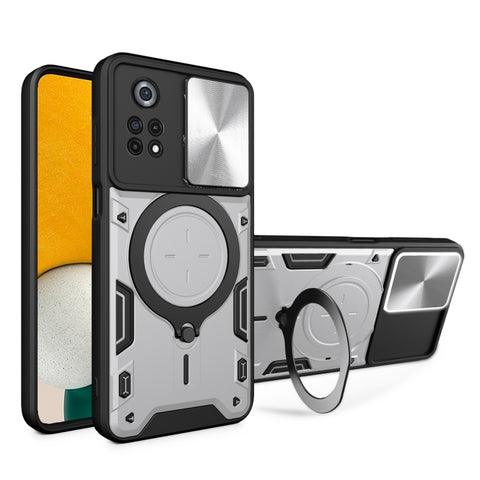CD Texture Sliding Camshield Magnetic Holder Phone Case, For Xiaomi Poco M5 5G, For Xiaomi Redmi A1 4G, For Xiaomi Redmi Note 11 Global, For Xiaomi Redmi K40S / Poco F4, For Xiaomi Poco M4 Pro 4G, For Xiaomi Poco X4 Pro 5G, For Xiaomi Redmi Note 11 4G ...