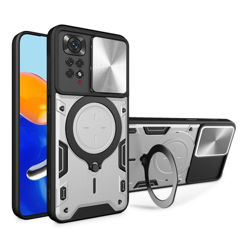 CD Texture Sliding Camshield Magnetic Holder Phone Case, For Xiaomi Poco M5 5G, For Xiaomi Redmi A1 4G, For Xiaomi Redmi Note 11 Global, For Xiaomi Redmi K40S / Poco F4, For Xiaomi Poco M4 Pro 4G, For Xiaomi Poco X4 Pro 5G, For Xiaomi Redmi Note 11 4G ...