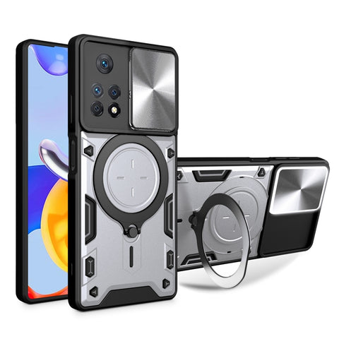 CD Texture Sliding Camshield Magnetic Holder Phone Case, For Xiaomi Poco M5 5G, For Xiaomi Redmi A1 4G, For Xiaomi Redmi Note 11 Global, For Xiaomi Redmi K40S / Poco F4, For Xiaomi Poco M4 Pro 4G, For Xiaomi Poco X4 Pro 5G, For Xiaomi Redmi Note 11 4G ...