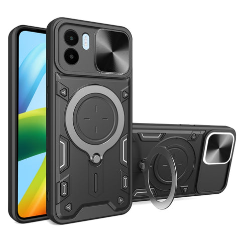 CD Texture Sliding Camshield Magnetic Holder Phone Case, For Xiaomi Poco M5 5G, For Xiaomi Redmi A1 4G, For Xiaomi Redmi Note 11 Global, For Xiaomi Redmi K40S / Poco F4, For Xiaomi Poco M4 Pro 4G, For Xiaomi Poco X4 Pro 5G, For Xiaomi Redmi Note 11 4G ...