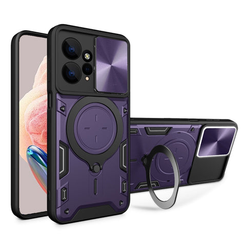 CD Texture Sliding Camshield Magnetic Holder Phone Case, For Xiaomi Redmi Note 12S 4G, For Xiaomi Redmi Note 12 4G, For Xiaomi Redmi Note 12 Pro 5G, For Xiaomi Redmi 12C, For Xiaomi 13 Lite / Civi 2 5G, For Xiaomi 13 Pro, For Xiaomi 13                 ...