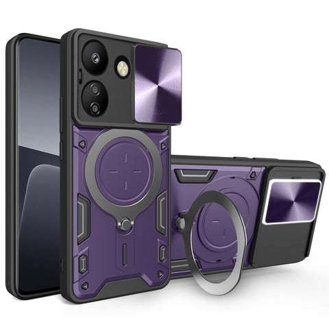 CD Texture Sliding Camshield Magnetic Holder Phone Case, For Xiaomi Redmi A3, For Xiaomi Redmi 13C 5G Global, For Xiaomi Redmi Note 13 5G, For Xiaomi Redmi 13C 4G, For Xiaomi Redmi Note 13 Pro 5G, For Xiaomi 13T / Redmi K60 Ultra                       ...