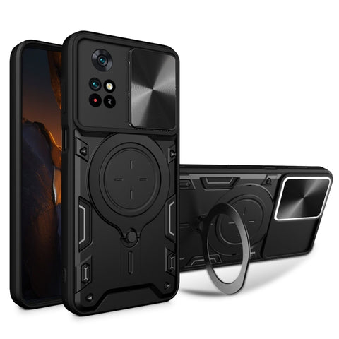 CD Texture Sliding Camshield Magnetic Holder Phone Case, For Xiaomi Poco M5 5G, For Xiaomi Redmi A1 4G, For Xiaomi Redmi Note 11 Global, For Xiaomi Redmi K40S / Poco F4, For Xiaomi Poco M4 Pro 4G, For Xiaomi Poco X4 Pro 5G, For Xiaomi Redmi Note 11 4G ...