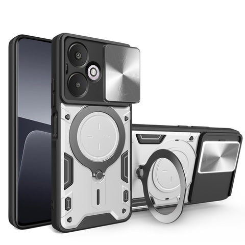 CD Texture Sliding Camshield Magnetic Holder Phone Case, For Xiaomi Redmi A3, For Xiaomi Redmi 13C 5G Global, For Xiaomi Redmi Note 13 5G, For Xiaomi Redmi 13C 4G, For Xiaomi Redmi Note 13 Pro 5G, For Xiaomi 13T / Redmi K60 Ultra                       ...