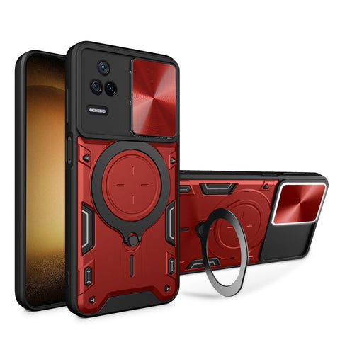 CD Texture Sliding Camshield Magnetic Holder Phone Case, For Xiaomi Poco M5 5G, For Xiaomi Redmi A1 4G, For Xiaomi Redmi Note 11 Global, For Xiaomi Redmi K40S / Poco F4, For Xiaomi Poco M4 Pro 4G, For Xiaomi Poco X4 Pro 5G, For Xiaomi Redmi Note 11 4G ...