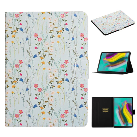 Flower Pattern Horizontal Flip Leather Case with Card Slots & Holder, For Samsung Galaxy Tab S6, For Amazon Kindle Fire 7 (2019), For Amazon Kindle Fire HD 8 (2020), For Amazon Kindle Fire HD 10, For iPad 5, For iPad 10.2, For iPad Pro 10.5 inch       ...