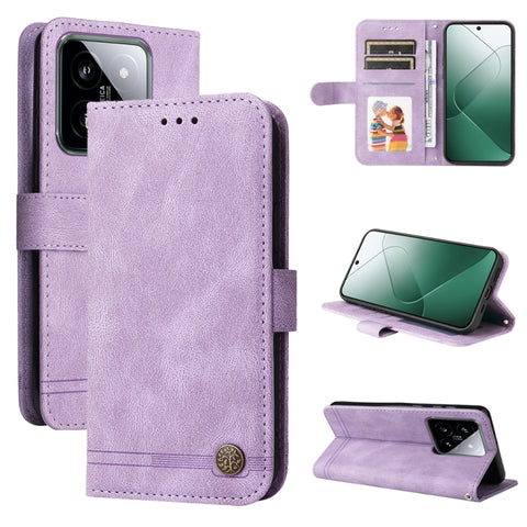 Skin Feel Life Tree Metal Button Leather Phone Case, For Xiaomi Poco F6, For Xiaomi Redmi A3, For Xiaomi Redmi Note13 Pro 4G Global/Poco M6 Pro 4G, For Xiaomi Redmi Note13 4G, For Xiaomi Redmi K70E, For Xiaomi 14 Ultra, For Xiaomi 14 Pro, For Xiaomi 14...