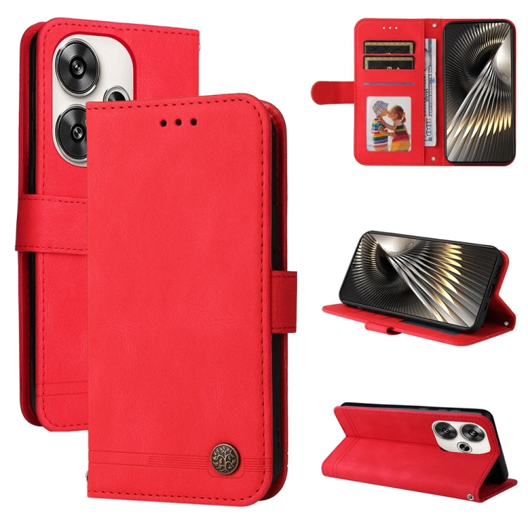 Skin Feel Life Tree Metal Button Leather Phone Case, For Xiaomi Poco F6, For Xiaomi Redmi A3, For Xiaomi Redmi Note13 Pro 4G Global/Poco M6 Pro 4G, For Xiaomi Redmi Note13 4G, For Xiaomi Redmi K70E, For Xiaomi 14 Ultra, For Xiaomi 14 Pro, For Xiaomi 14...
