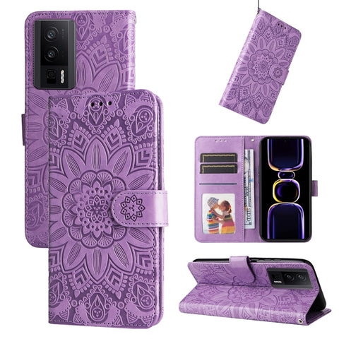 Embossed Sunflower Leather Phone Case, For Xiaomi Redmi Note13 Pro+ 5G Global, For Xiaomi Redmi Note13 Pro 5G Global, For Xiaomi 13T / Redmi K60 Ultra, For Xiaomi Redmi K70 / K70 Pro, For Xiaomi Redmi Poco F5, For Xiaomi Redmi K60 / K60 Pro            ...