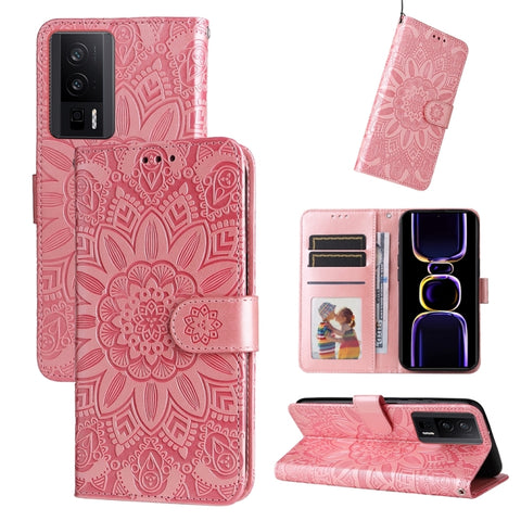 Embossed Sunflower Leather Phone Case, For Xiaomi Redmi Note13 Pro+ 5G Global, For Xiaomi Redmi Note13 Pro 5G Global, For Xiaomi 13T / Redmi K60 Ultra, For Xiaomi Redmi K70 / K70 Pro, For Xiaomi Redmi Poco F5, For Xiaomi Redmi K60 / K60 Pro            ...