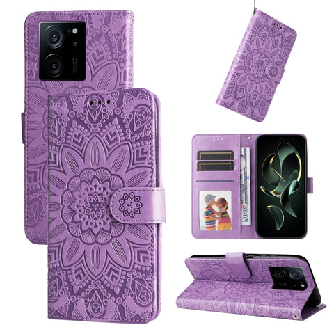 Embossed Sunflower Leather Phone Case, For Xiaomi Redmi Note13 Pro+ 5G Global, For Xiaomi Redmi Note13 Pro 5G Global, For Xiaomi 13T / Redmi K60 Ultra, For Xiaomi Redmi K70 / K70 Pro, For Xiaomi Redmi Poco F5, For Xiaomi Redmi K60 / K60 Pro            ...