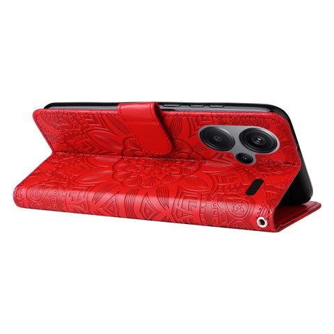 Embossed Sunflower Leather Phone Case, For Xiaomi Redmi Note13 Pro+ 5G Global, For Xiaomi Redmi Note13 Pro 5G Global, For Xiaomi 13T / Redmi K60 Ultra, For Xiaomi Redmi K70 / K70 Pro, For Xiaomi Redmi Poco F5, For Xiaomi Redmi K60 / K60 Pro            ...