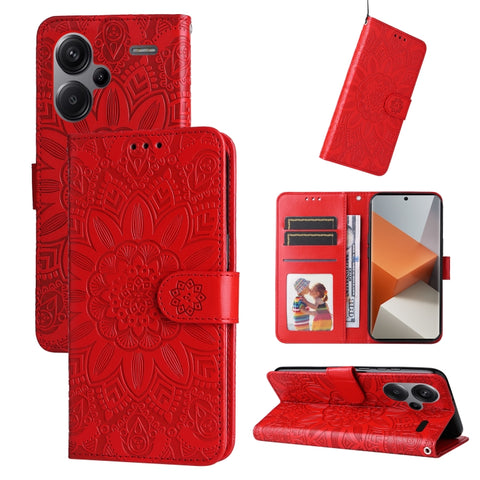 Embossed Sunflower Leather Phone Case, For Xiaomi Redmi Note13 Pro+ 5G Global, For Xiaomi Redmi Note13 Pro 5G Global, For Xiaomi 13T / Redmi K60 Ultra, For Xiaomi Redmi K70 / K70 Pro, For Xiaomi Redmi Poco F5, For Xiaomi Redmi K60 / K60 Pro            ...