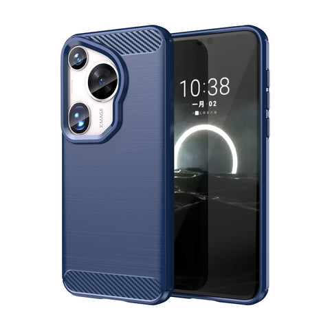 Brushed Texture Carbon Fiber TPU Phone Case, For Huawei Pura 80 Ultra 5G, For Huawei Pura 80 Pro+ 5G, For Huawei Pura 80 Pro 5G, For Huawei Pura 80 5G, For Huawei Mate 70 Pro / 70 Pro+, For Huawei Mate 70, For Huawei Pura 70 Pro / Pura 70 Pro+         ...