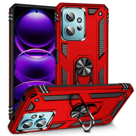 Shockproof TPU + PC Phone Case with Holder, For Xiaomi Redmi Note 12 4G Global