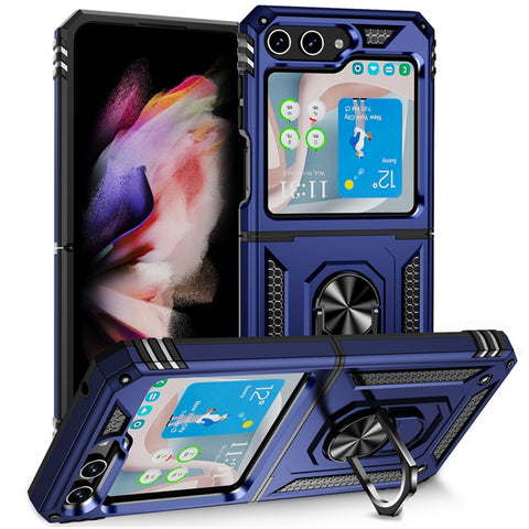 Shockproof TPU + PC Phone Case with Holder, For Samsung Galaxy Z Flip5