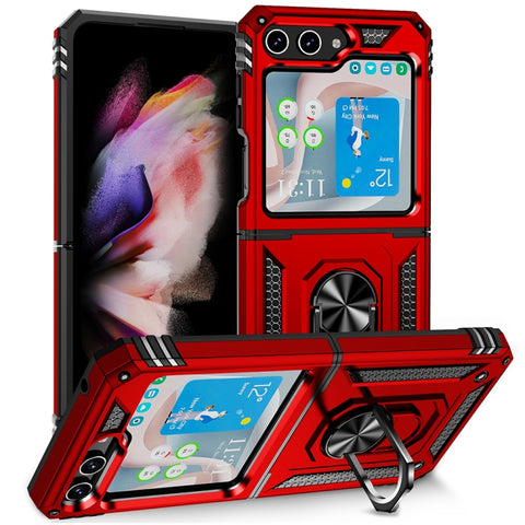 Shockproof TPU + PC Phone Case with Holder, For Samsung Galaxy Z Flip5