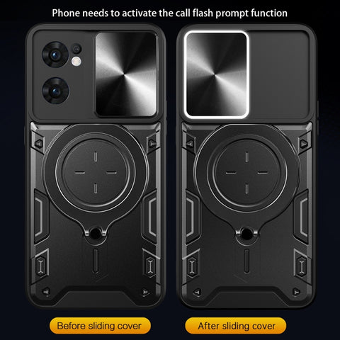 CD Texture Sliding Camshield Magnetic Holder Phone Case, For OPPO Reno7 5G, For OPPO Reno 6 4G, For OPPO A15 / A15s / A35 2021, For OPPO A53 4G, For OPPO A9 2020 / A5 2020 / A11x, For OPPO A79 5G Global