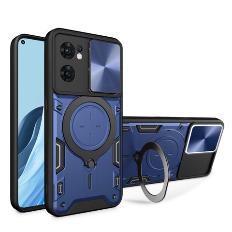 CD Texture Sliding Camshield Magnetic Holder Phone Case, For OPPO Reno7 5G, For OPPO Reno 6 4G, For OPPO A15 / A15s / A35 2021, For OPPO A53 4G, For OPPO A9 2020 / A5 2020 / A11x, For OPPO A79 5G Global