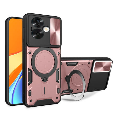 CD Texture Sliding Camshield Magnetic Holder Phone Case, For OPPO Reno7 5G, For OPPO Reno 6 4G, For OPPO A15 / A15s / A35 2021, For OPPO A53 4G, For OPPO A9 2020 / A5 2020 / A11x, For OPPO A79 5G Global