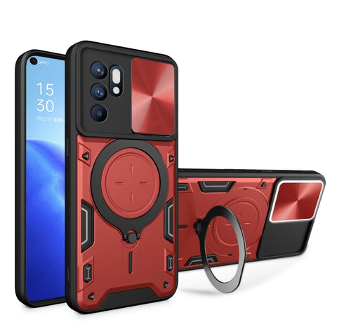 CD Texture Sliding Camshield Magnetic Holder Phone Case, For OPPO Reno7 5G, For OPPO Reno 6 4G, For OPPO A15 / A15s / A35 2021, For OPPO A53 4G, For OPPO A9 2020 / A5 2020 / A11x, For OPPO A79 5G Global