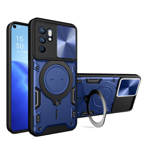 CD Texture Sliding Camshield Magnetic Holder Phone Case, For OPPO Reno7 5G, For OPPO Reno 6 4G, For OPPO A15 / A15s / A35 2021, For OPPO A53 4G, For OPPO A9 2020 / A5 2020 / A11x, For OPPO A79 5G Global