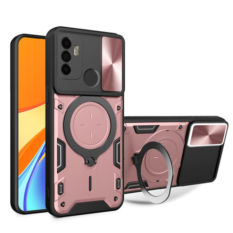 CD Texture Sliding Camshield Magnetic Holder Phone Case, For OPPO Reno7 5G, For OPPO Reno 6 4G, For OPPO A15 / A15s / A35 2021, For OPPO A53 4G, For OPPO A9 2020 / A5 2020 / A11x, For OPPO A79 5G Global