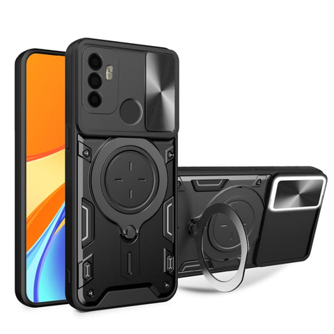 CD Texture Sliding Camshield Magnetic Holder Phone Case, For OPPO Reno7 5G, For OPPO Reno 6 4G, For OPPO A15 / A15s / A35 2021, For OPPO A53 4G, For OPPO A9 2020 / A5 2020 / A11x, For OPPO A79 5G Global