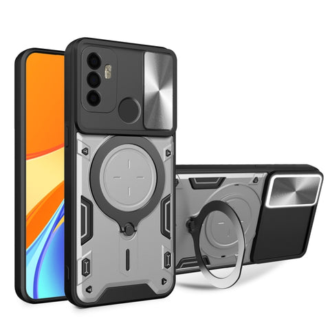CD Texture Sliding Camshield Magnetic Holder Phone Case, For OPPO Reno7 5G, For OPPO Reno 6 4G, For OPPO A15 / A15s / A35 2021, For OPPO A53 4G, For OPPO A9 2020 / A5 2020 / A11x, For OPPO A79 5G Global