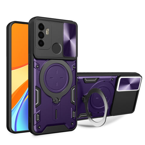 CD Texture Sliding Camshield Magnetic Holder Phone Case, For OPPO Reno7 5G, For OPPO Reno 6 4G, For OPPO A15 / A15s / A35 2021, For OPPO A53 4G, For OPPO A9 2020 / A5 2020 / A11x, For OPPO A79 5G Global