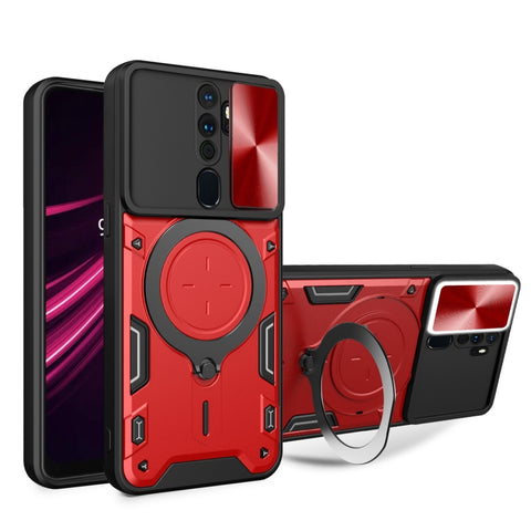 CD Texture Sliding Camshield Magnetic Holder Phone Case, For OPPO Reno7 5G, For OPPO Reno 6 4G, For OPPO A15 / A15s / A35 2021, For OPPO A53 4G, For OPPO A9 2020 / A5 2020 / A11x, For OPPO A79 5G Global