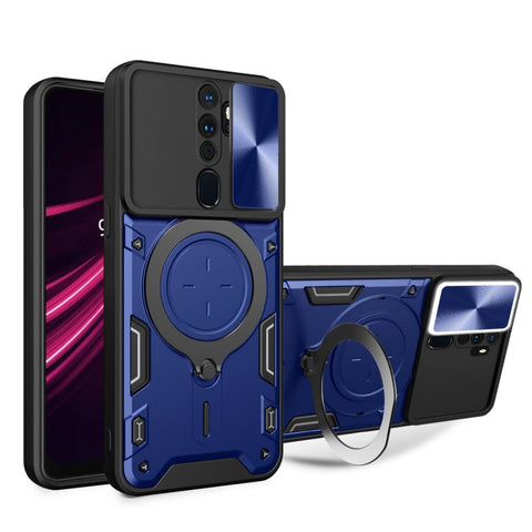 CD Texture Sliding Camshield Magnetic Holder Phone Case, For OPPO Reno7 5G, For OPPO Reno 6 4G, For OPPO A15 / A15s / A35 2021, For OPPO A53 4G, For OPPO A9 2020 / A5 2020 / A11x, For OPPO A79 5G Global