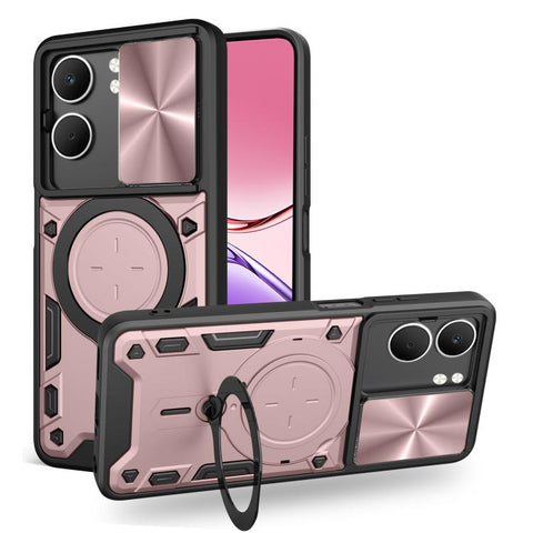 CD Texture Sliding Camshield Magnetic Holder Phone Case, For OPPO Reno16 F 5G, For OPPO Find X9 Ultra, For OPPO A6x / A6 Pro, For OPPO Find X9, For OPPO Find X9 Pro, For OPPO Reno14 F 5G Global, For OPPO A5 5G Global / A5x 5G, For OPPO Reno14 5G Global