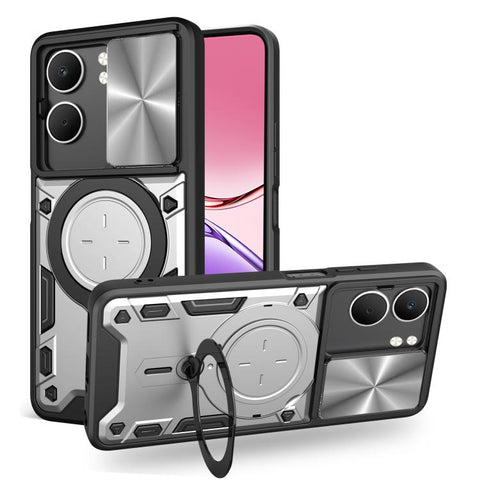 CD Texture Sliding Camshield Magnetic Holder Phone Case, For OPPO Reno16 F 5G, For OPPO Find X9 Ultra, For OPPO A6x / A6 Pro, For OPPO Find X9, For OPPO Find X9 Pro, For OPPO Reno14 F 5G Global, For OPPO A5 5G Global / A5x 5G, For OPPO Reno14 5G Global