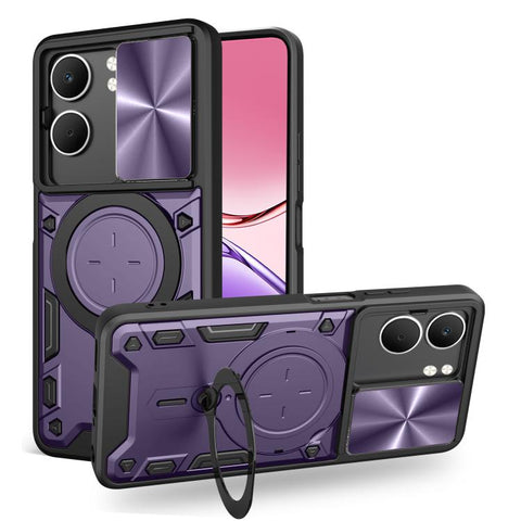CD Texture Sliding Camshield Magnetic Holder Phone Case, For OPPO Reno16 F 5G, For OPPO Find X9 Ultra, For OPPO A6x / A6 Pro, For OPPO Find X9, For OPPO Find X9 Pro, For OPPO Reno14 F 5G Global, For OPPO A5 5G Global / A5x 5G, For OPPO Reno14 5G Global